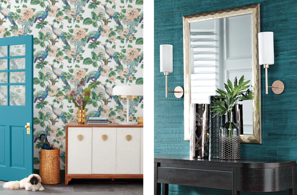 Try wallpapering ceilings or nooks - say yes to wallpaper